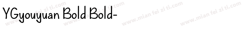 YGyouyuan Bold Bold字体转换